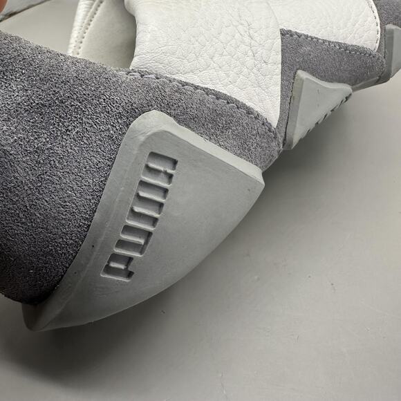 Puma Satori Mens Size 8 White Gray Leather Slip On Casual Sneakers *VERY RARE* - Picture 10 of 13